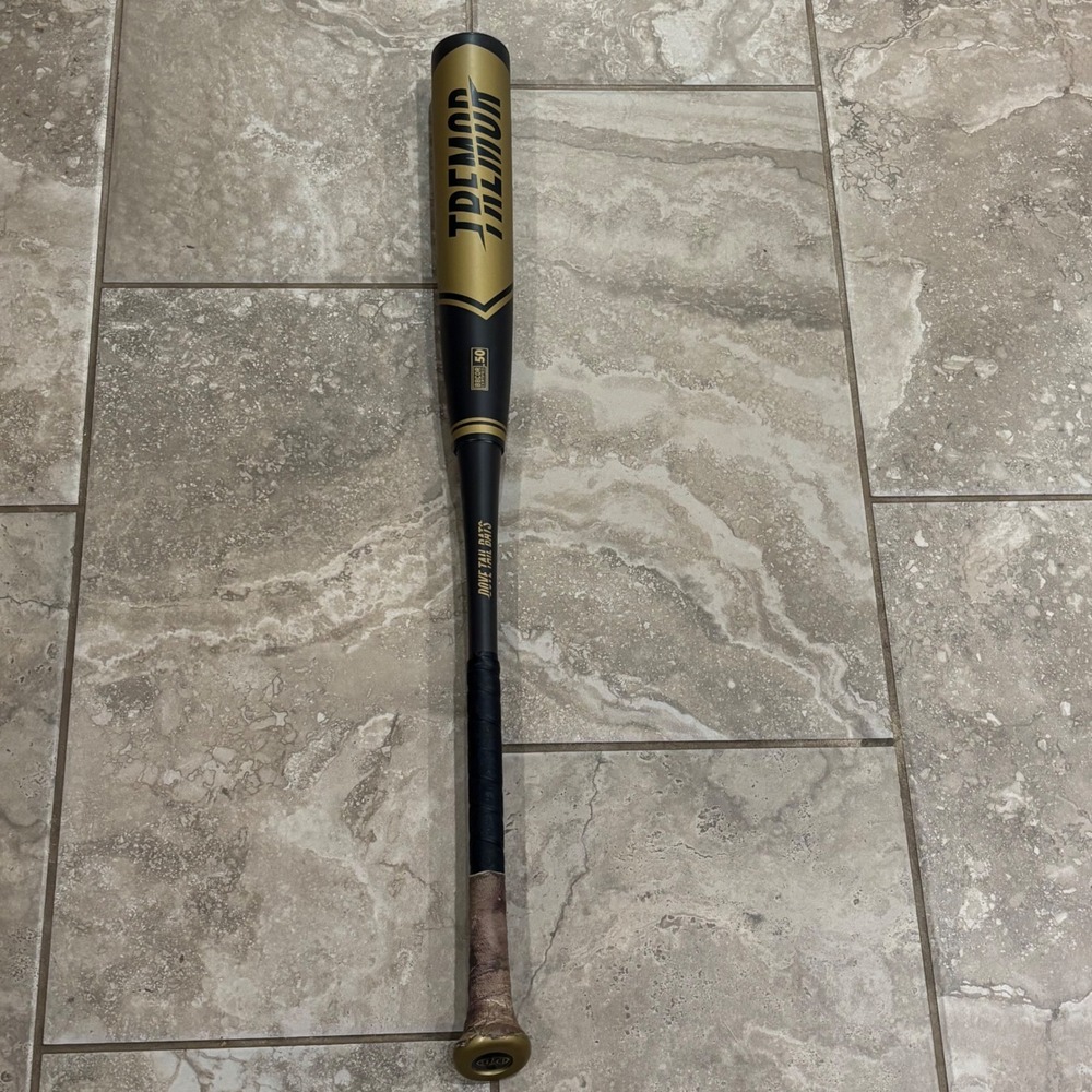 Dove Tail Bats Tremor BBCOR Baseball Bat 33/30 Black Gold ProXR Knob DTB